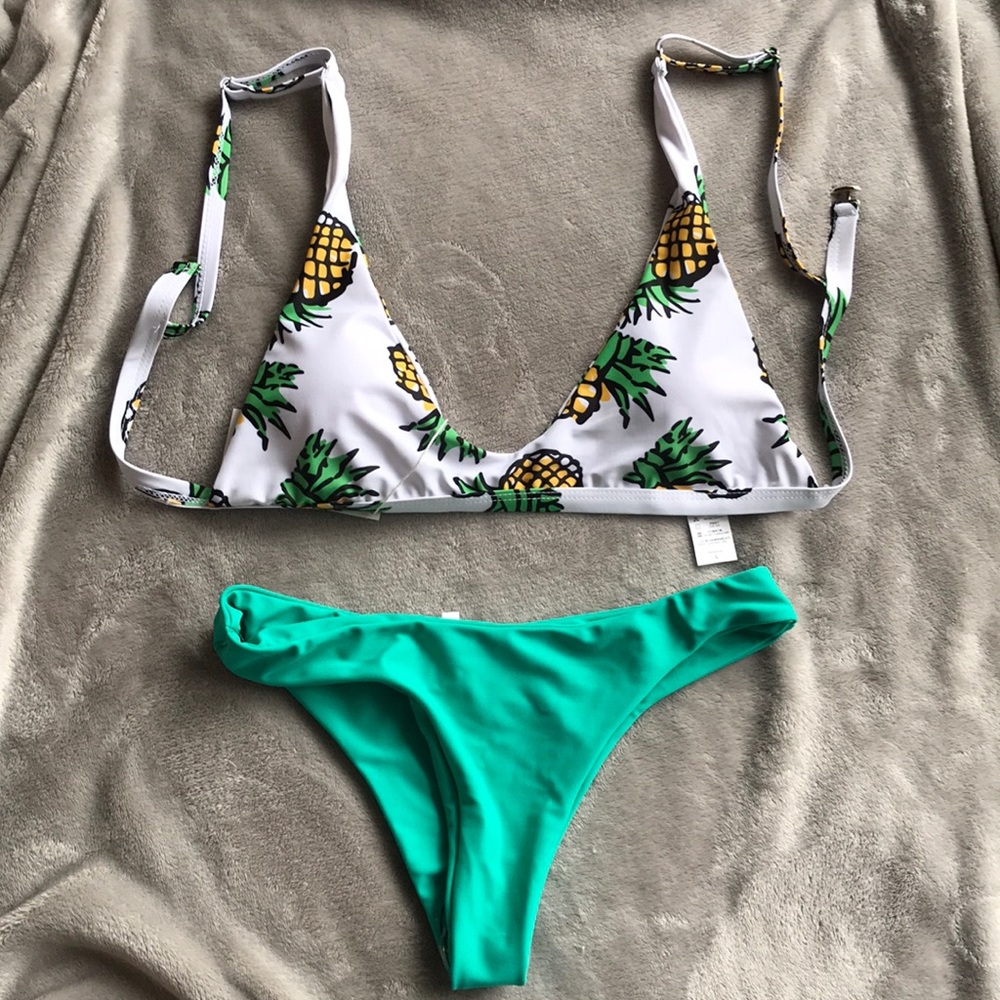 Zaful pineapple bikini set